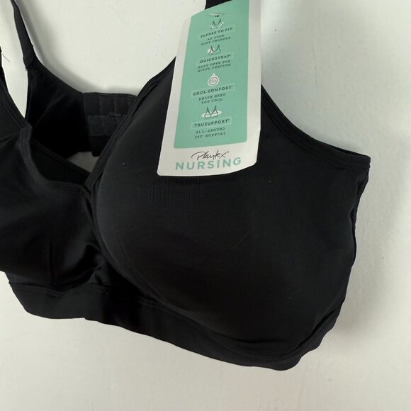NWT Playtex Maternity & Nursing Shaping T-Shirt Wirefree Bra Black Size 2XL XXL - Picture 5 of 13